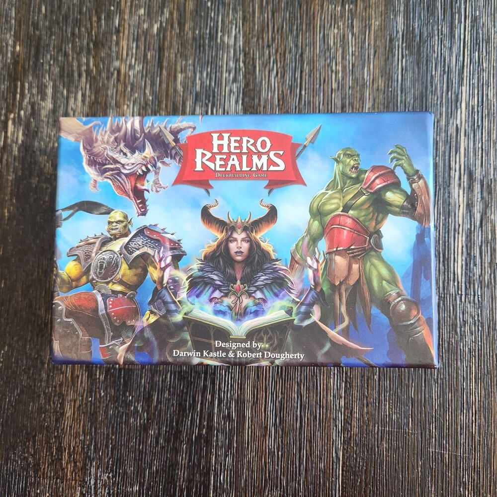 Hero Realms Fantasy Deck Building Card Game White Wizard Games 2016 Complete
